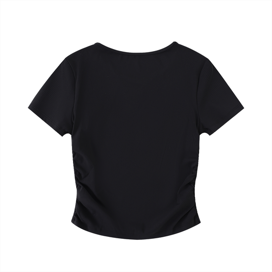 Ruched Bodycon Crop Top