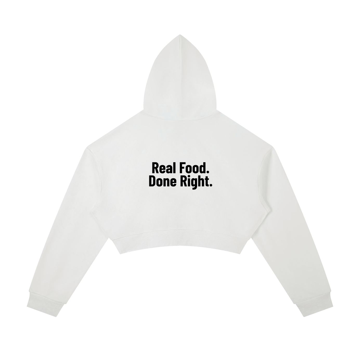 Essential Cropped Zip-Up Hoodie