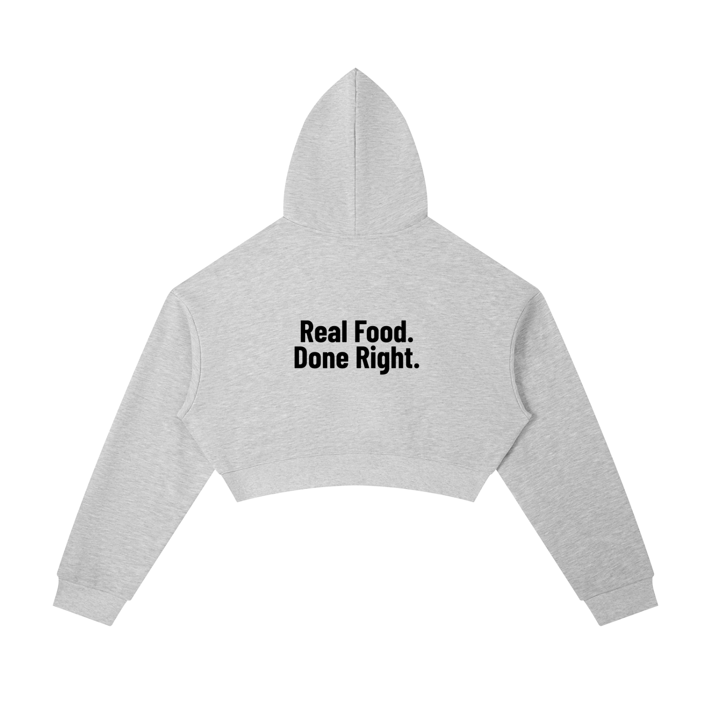 Essential Cropped Zip-Up Hoodie